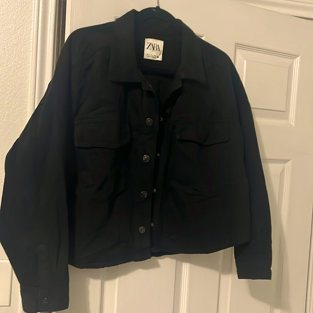 Over size jeans jacket